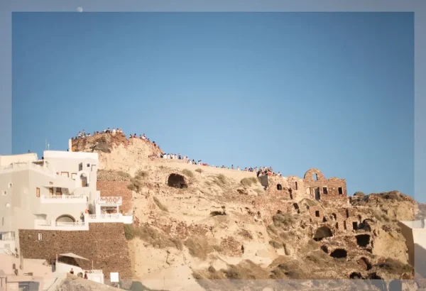 Ruins and Revelers Under the Sky